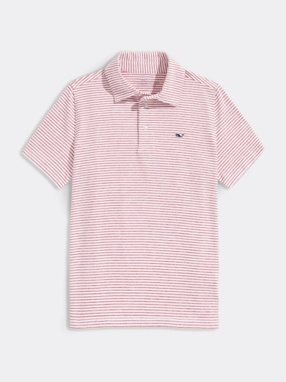 Vineyard Vines Red and White Striped Polo